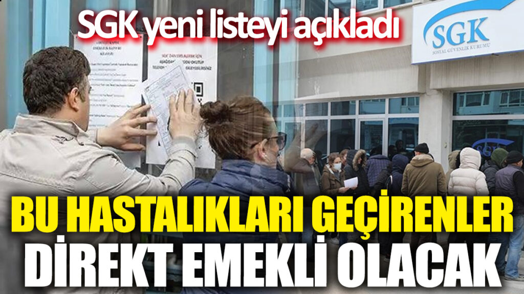 Bu Hastalıkları Geçirenler Emekli Olacak