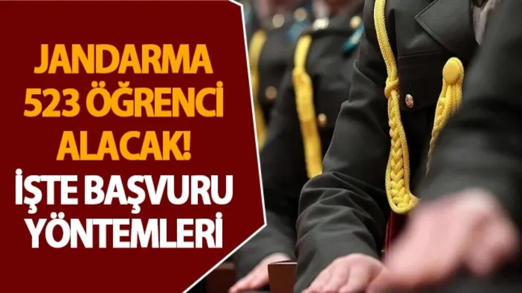 Jandarma 523 Askeri Personel Alımı