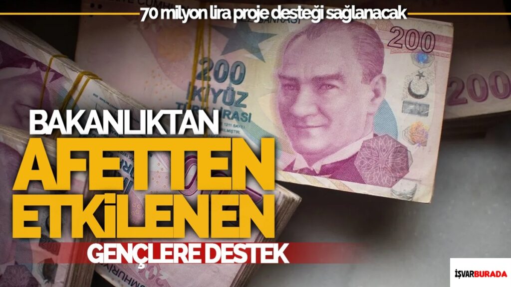 Afetten Etkilenen Gençlere 70 Milyon Proje Desteği