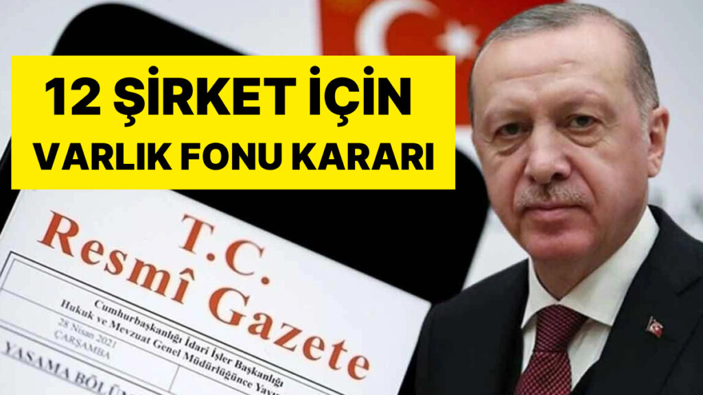12 Şirket Türkiye Varlık Fonu’na Aktarıldı