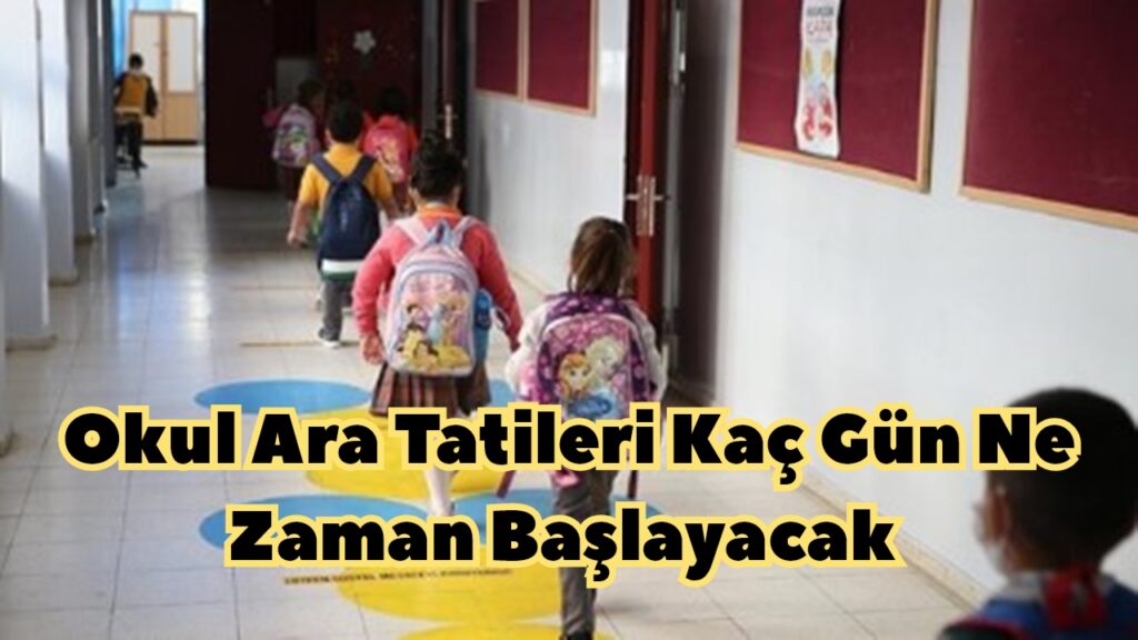 Okul Ara Tatileri Kaç Gün Ne Zaman Başlayacak