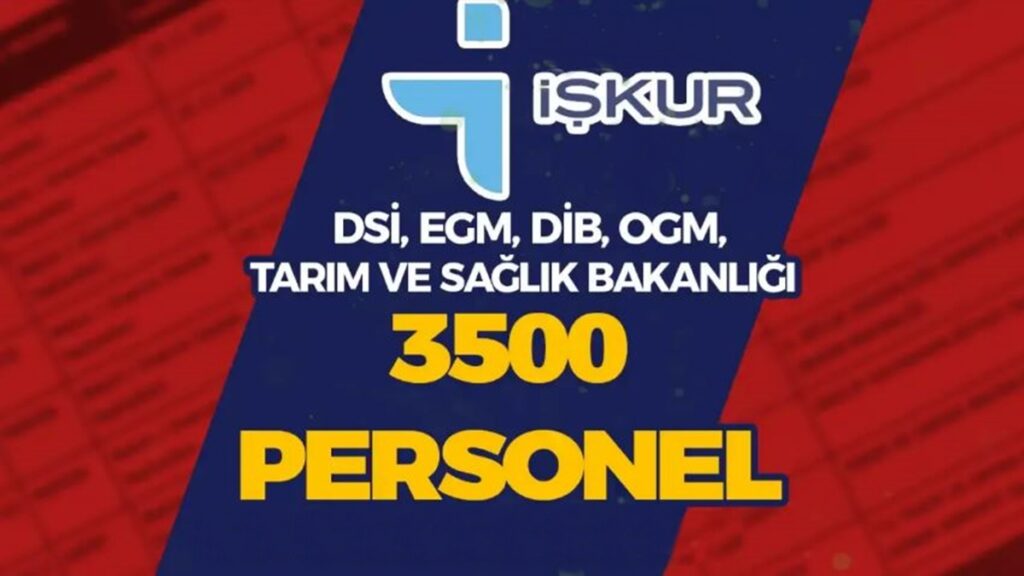 Kamu Kurumları 3500 İşçi Alımı Yapacak