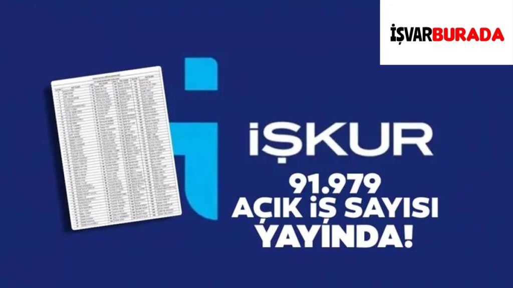 İŞKUR Açık İlan Sayısı Güncellendi KPSS Şartsız Başvuru