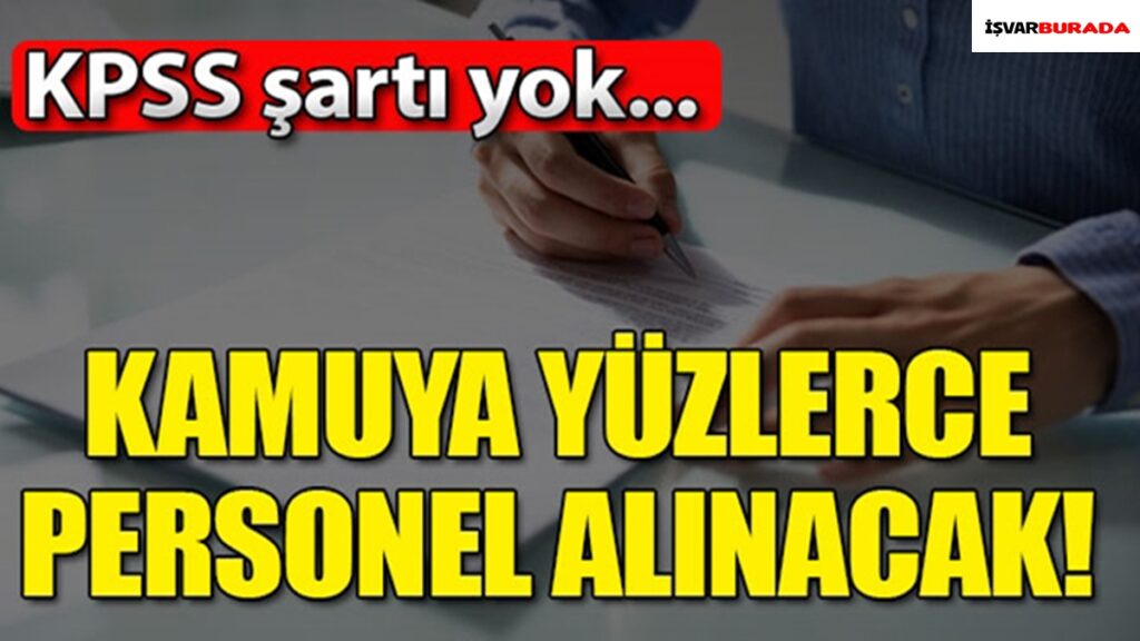 Kamu İlanları Yayınladı İşte Resmi Gazete Memur Sözleşmeli Personel ve İşçi Alımları