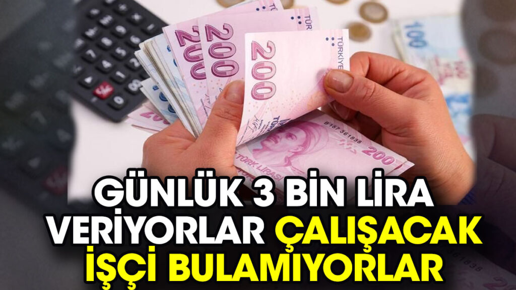 Bu Sektörlerde Günlük 2-3 Bin TL’ye İşçi Aranıyor
