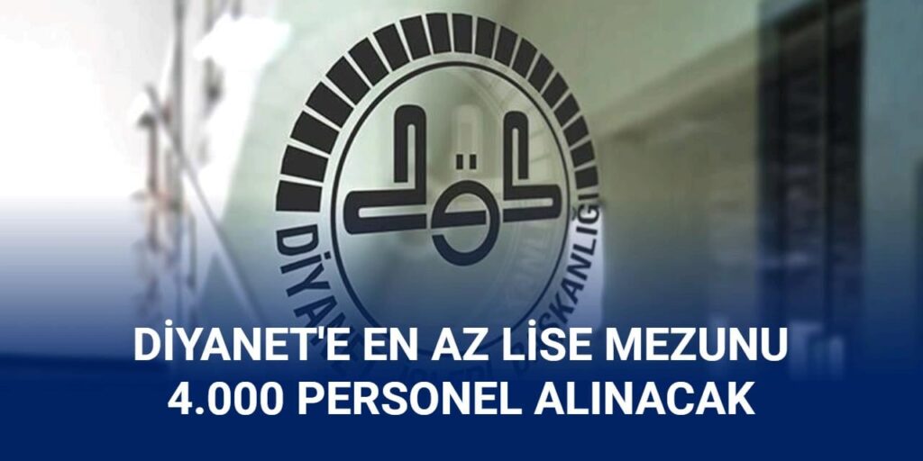 Diyanet 4.000 Personel Alımı Yapacak