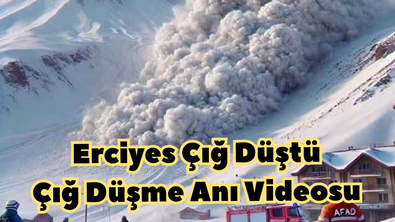 Erciyes Dağında Çığ Düştü Kayakçılar Son Anda Kurtuldu