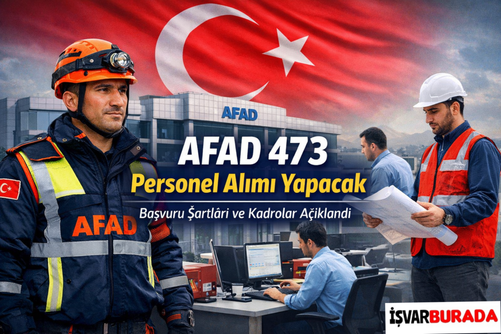 Kamuya Girmek İsteyenlere Müjde: AFAD 473 Personel Alacak