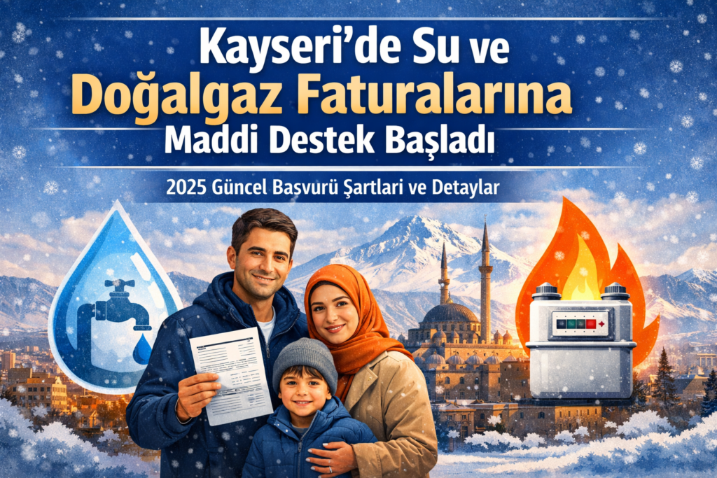 Kayseri’de Su ve Doğalgaz Destek Başvurusu