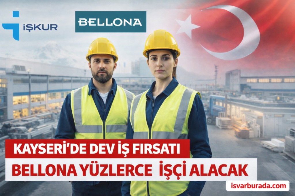 Kayseri’de Dev İş Fırsatı Bellona Yüzlerce İşçi Alacak