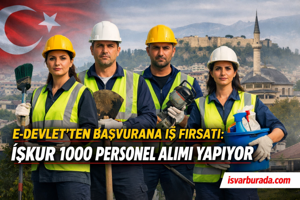 İş Arayanlara Kamu Desteği! İŞKUR 5 Ay Süreli 1000 Kişi Alacak
