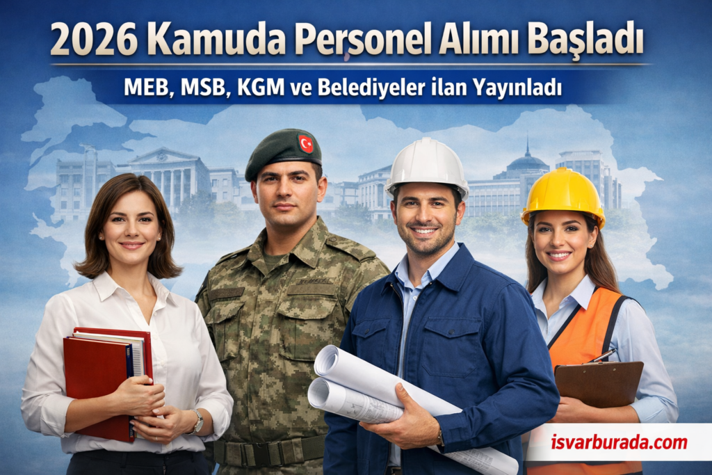 Kamuda Personel Alımı Başladı Bakanlıklar ve Belediyeler İlan Yayınladı 2026