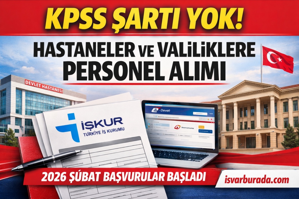 Hastaneler, Valilikler ve Kaymakamlıklara KPSS’siz Personel Alınacak