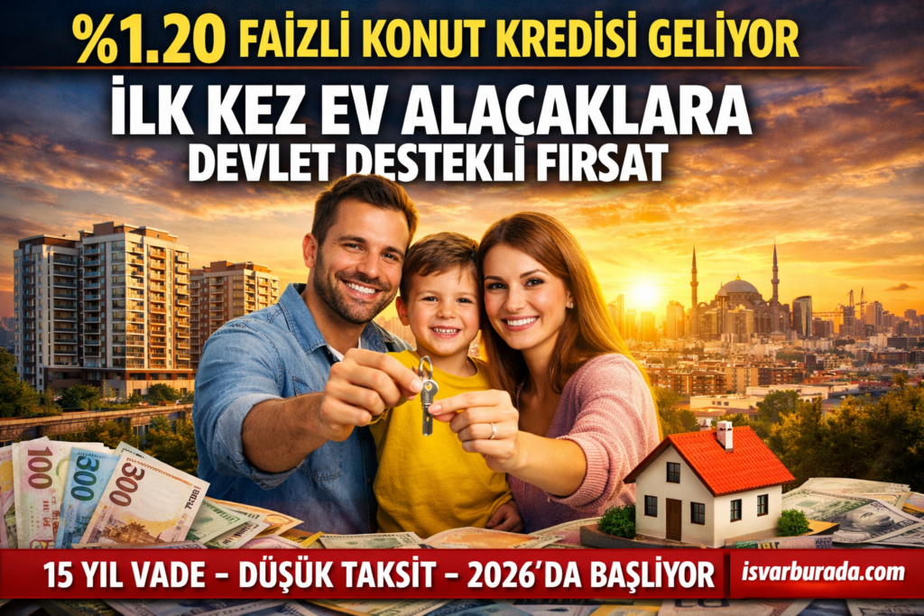 Devlet Destekli 1.20 Faizli Konut Kredisi Başlıyor: İşte Tüm Şartlar