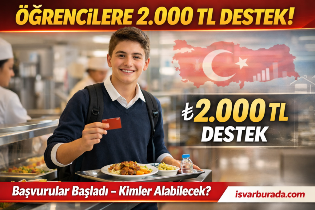 Resmen Başladı Öğrencilere Her Ay 2.000 TL Sosyal Destek Verilecek