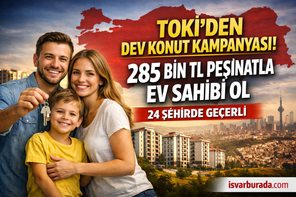 TOKİ Yeni Konut Kampanyasını Duyurdu 285 Bin TL Peşinatla Ev Sahibi Olabilirsiniz
