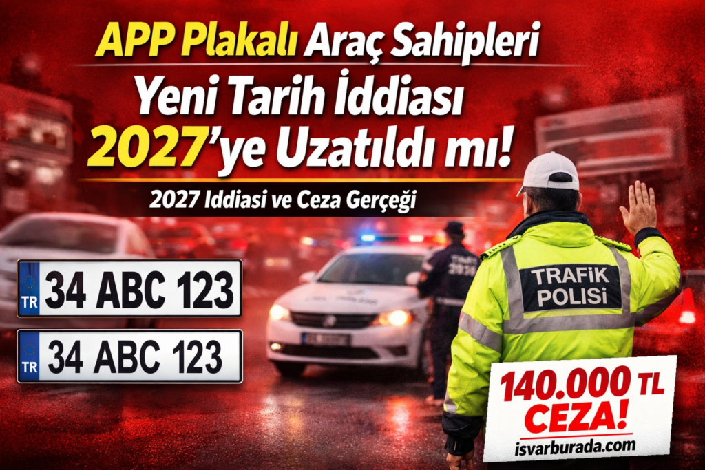 APP Plakalı Araç Sahibleri Yeni Tarih İddiası 2027’ye Uzatıldı mı