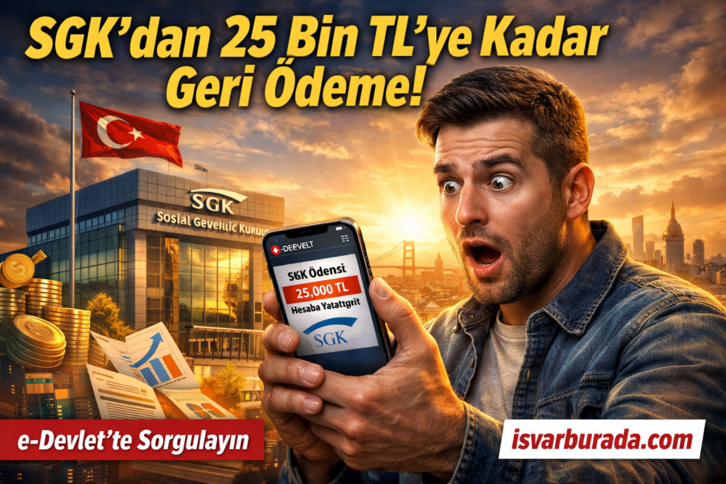 Herkes Kontrol Etmeli: SGK’dan 25 Bin TL Geri Ödeme