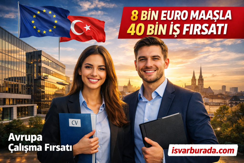 Türkiye’ye İş Kapısı Açıldı: 8 Bin Euro Maaşla 40 Bin Kişi Alınacak