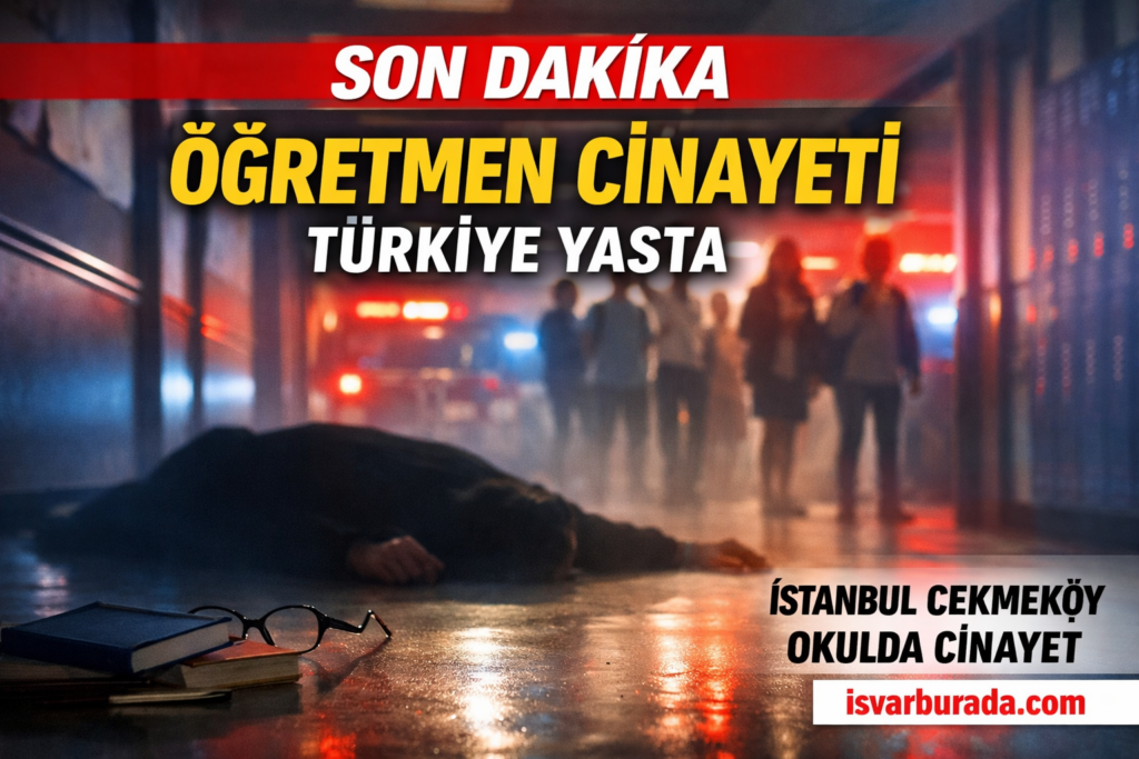 İstanbul Çekmeköy’de  Lise Öğrencisi Öğretmenini Öldürüldü