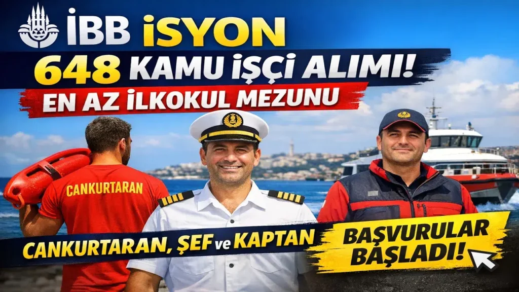 İBB İSYON Kamu İşçi Alımı Yapacak
