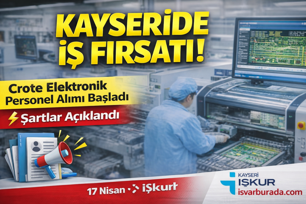 Kadın-Erkek Personel Alımı Kayseri’de Yeni İş İlanı