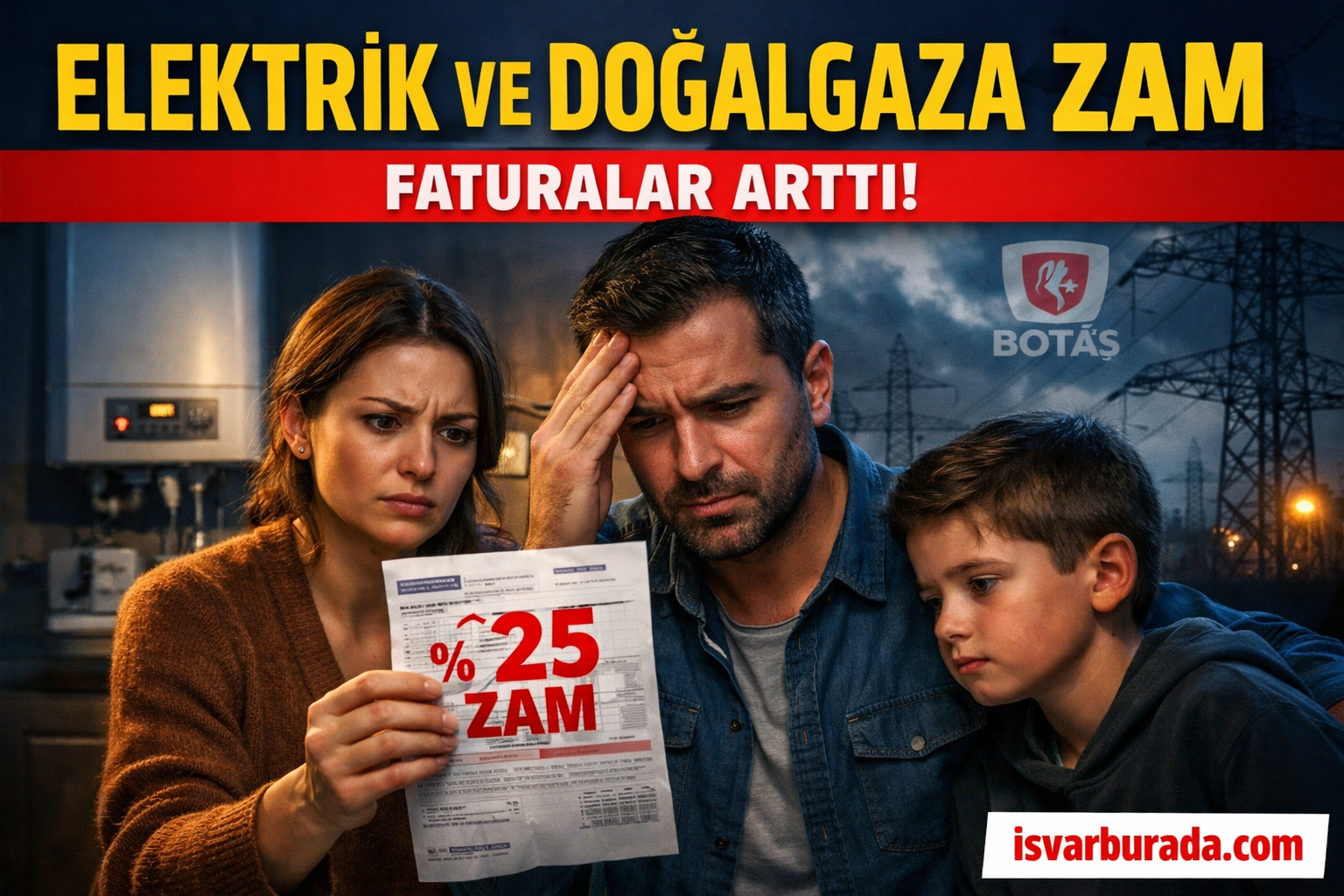 Elektrik ve Doğalgaza %25 Zam Geldi Yeni Tarifeler ve Detaylar