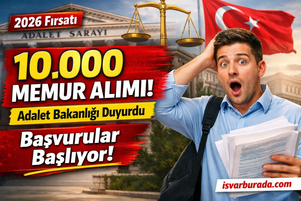 Adalet Bakanlığı 10.000 Personel Alacak Başvurular Bu Ay