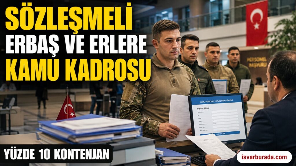 Erbaş ve Erler Arasından Memur Alımı Yapılacak 7 Yıl Şartı ve Yüzde 10 Kontenjan Detayları