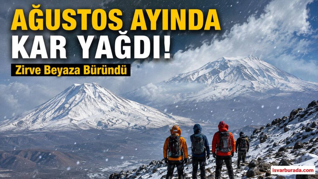 Yaz Ortasında Kış Sürprizi Ağustos Ayında Kar Yağdı