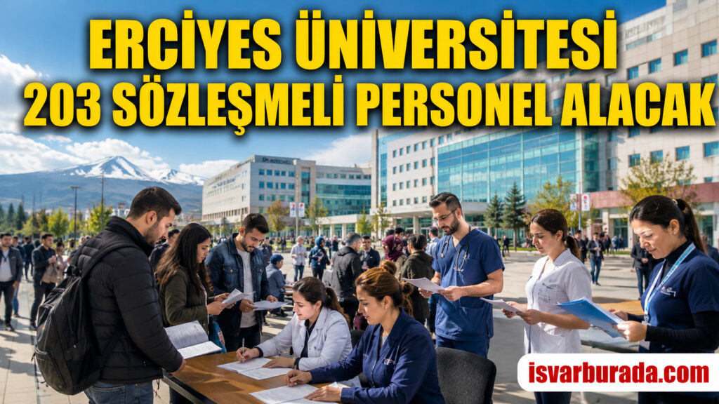 Erciyes Üniversitesi 203 Sözleşmeli Personel Alacak
