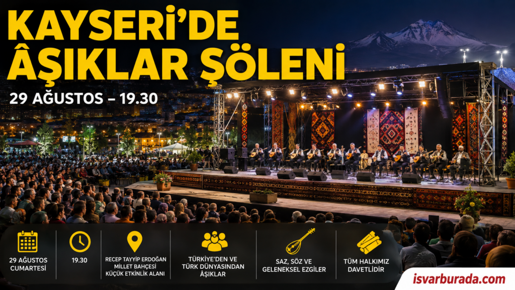Kültür Kent Kayseri’de 5.Uluslar Arası Aşık Şöleni