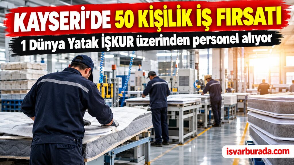 1 Dünya Yatak 50 Personel Alacak Başvuru Nasıl Yapılır, Şartlar Neler?