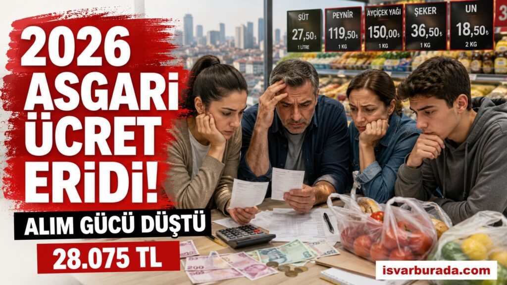 2026 Asgari Ücret Eridi 28 Bin 75 TL’nin Geçim Karşısındaki Değeri