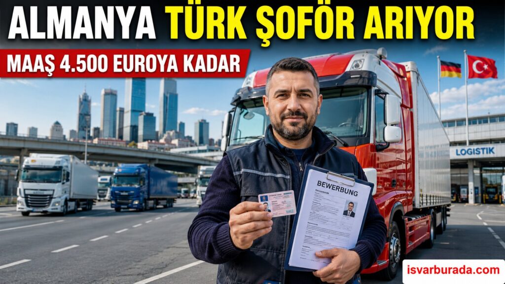 Almanya Türk Şoför Arıyor! 4.500 Euro Maaş İçin Başvuru Şartları