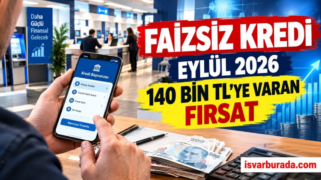 Bankalar Faizsiz Kredi Kampanyalarını Güncelledi: 140 Bin TL’ye Kadar Destek