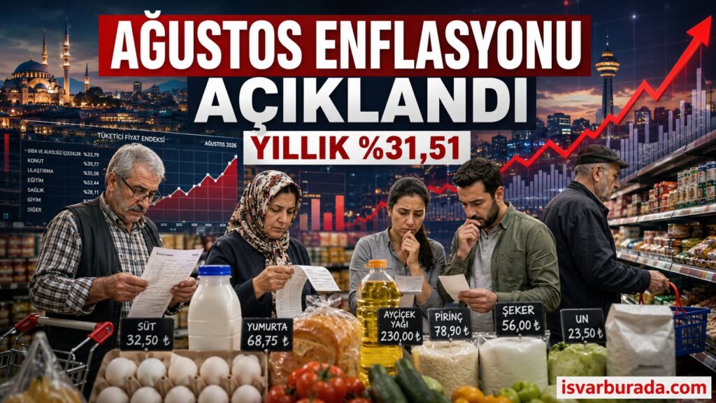 Enflasyon Rakamları Açıklandı! Ağustos 2026 TÜFE ve ÜFE Oranı Belli Oldu
