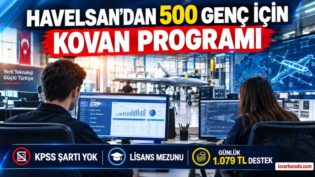 HAVELSAN 500 Kişilik Yeni Fırsat KPSS Şartı Yok