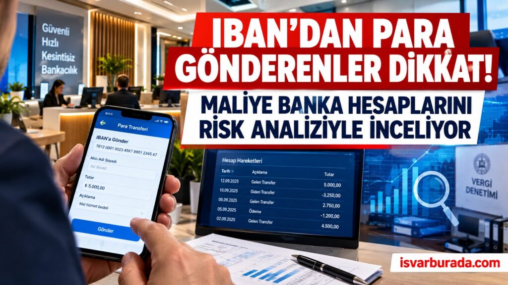 IBAN’dan Para Gönderenler Maliye Banka Hareketlerini Risk Analiziyle İnceliyor