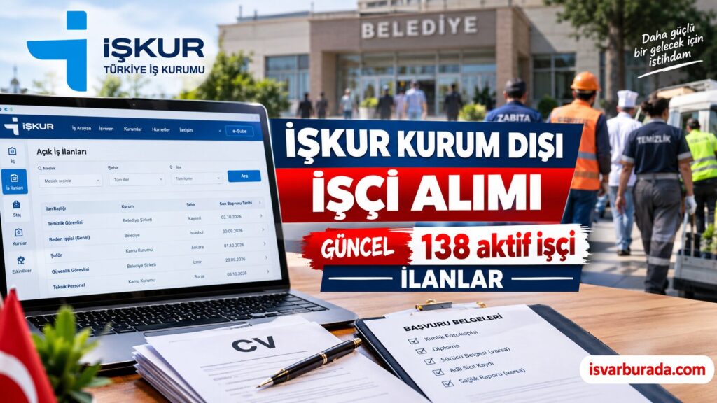 İŞKUR Kurum Dışı Güncel İlanlar, Başvuru Şartları ve Maaş Detayları