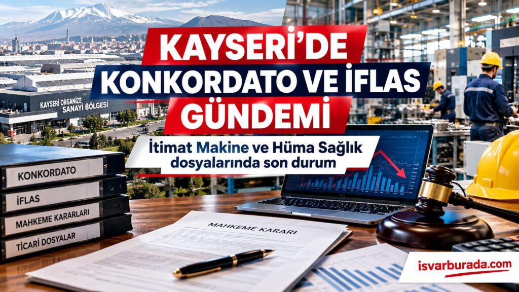 Kayseri’de Firmalar İçin Kritik Süreç Konkordato ve İflas Dosyaları Güncellendi