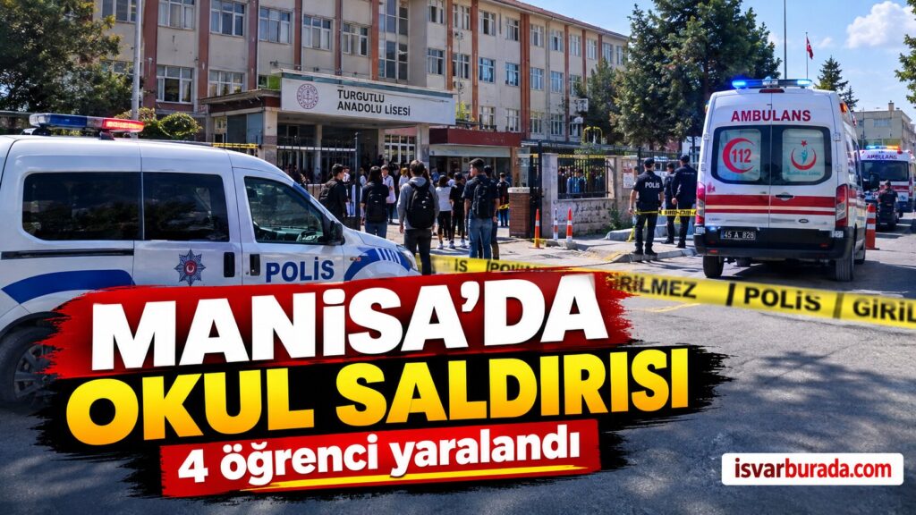 Manisa’da Okul Önünde Silahlı Saldırı: 4 Öğrenci Yaralandı