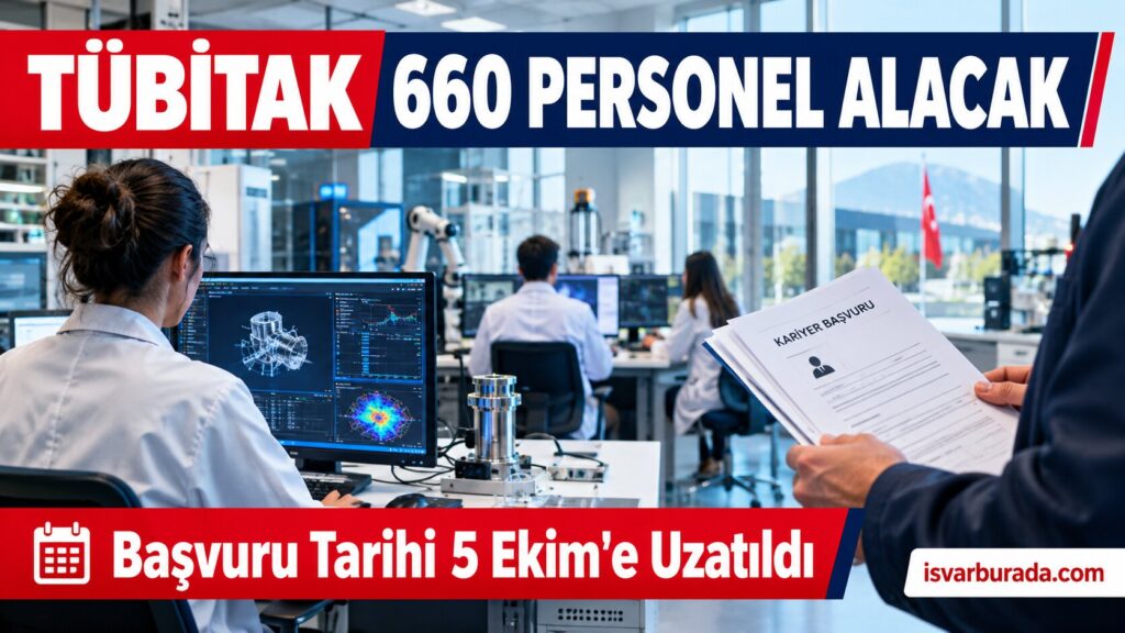 TÜBİTAK 660 Personel Alacak Başvuru Tarihi Uzatıldı Kadrolar ve Şartlar