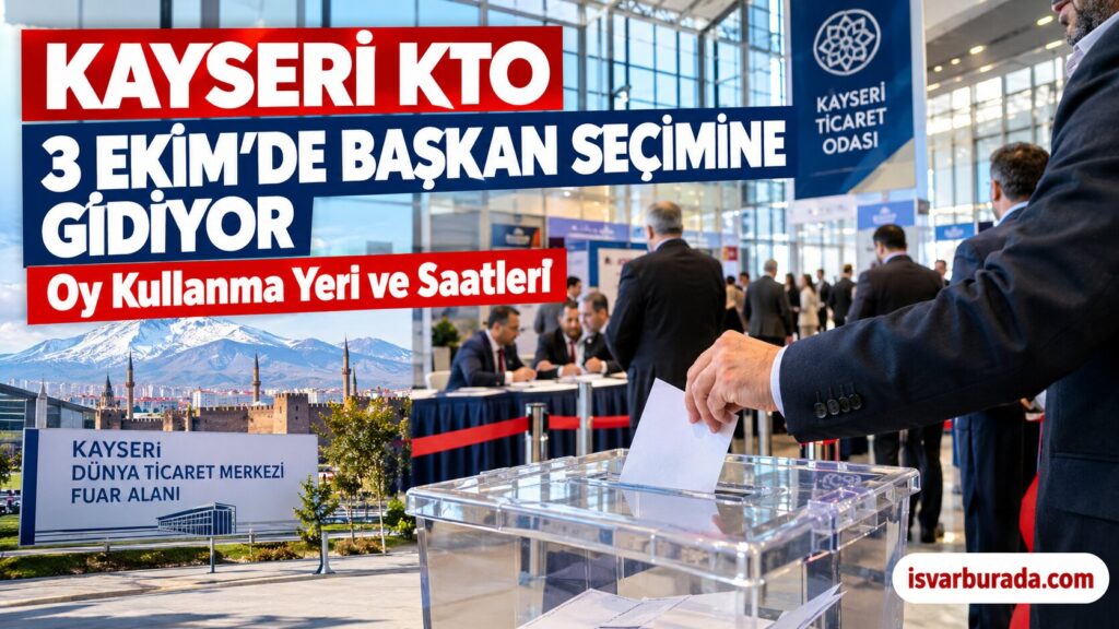 Kayseri KTO Başkan Adayları KTO Seçimi Ne Zaman, Oy Kullanma Yeri ve Saatleri