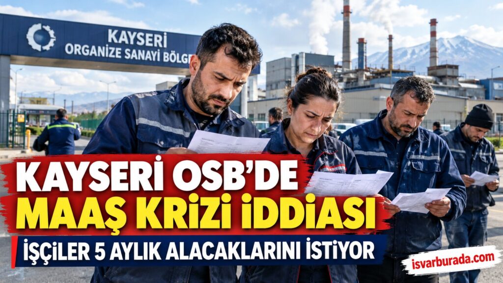 Kayseri OSB’de Maaş Krizi İddiası: İşçiler 5 Aylık Maaşlarını İstiyor